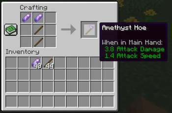 Amethyst Hoe Recipe