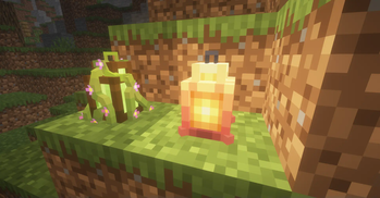 Copper and Grow lantern in game