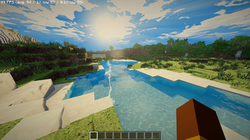 Little pond caustics Pretty preset on Radeon 860m