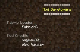 Mod Credits