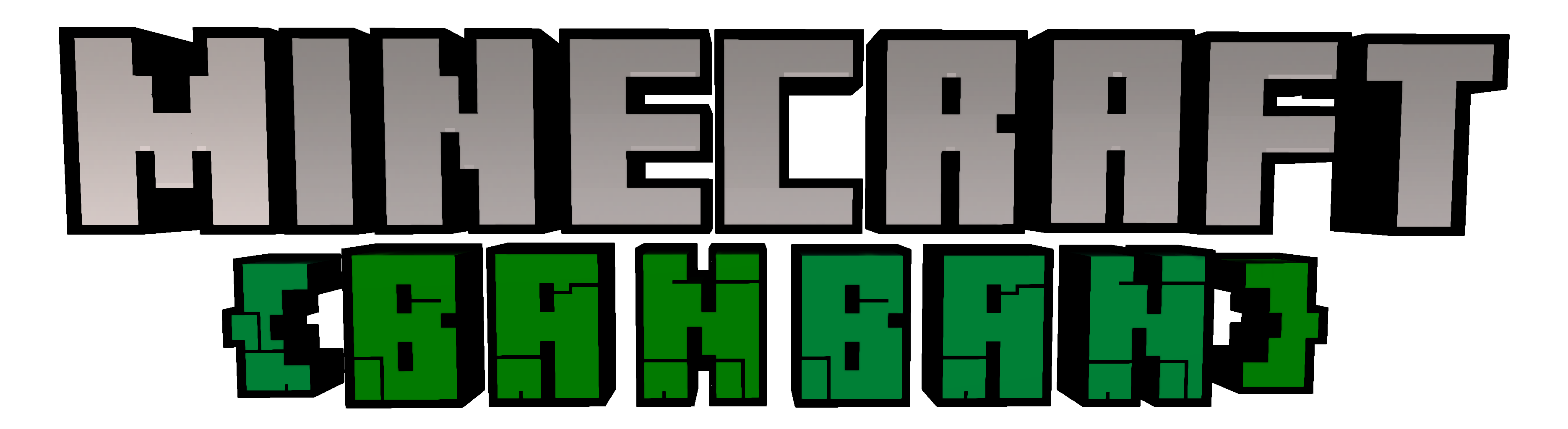 The Banbancraft Logo, made in Mine-Imator