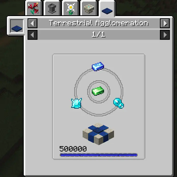 Terrestrial Agglomeration JEI Recipe Tab