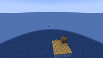 Top-down view of items