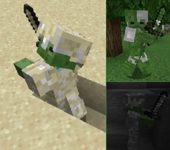 Natural Mobs with dirty Armow and Weapons