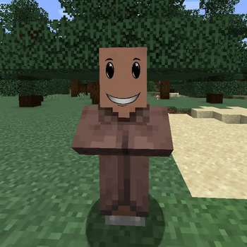 minecraft winning smile villager