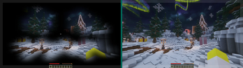 Side by side comparison