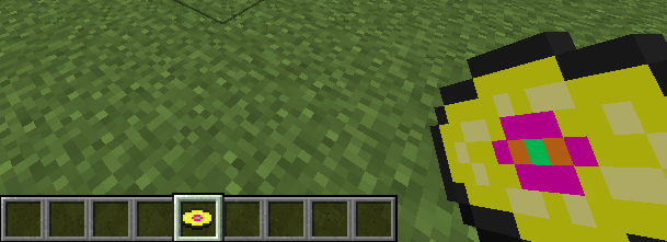 The Music Disc in-hand and in-hotbar