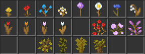 This is how the foliage looks in the inventory with the pack enabled