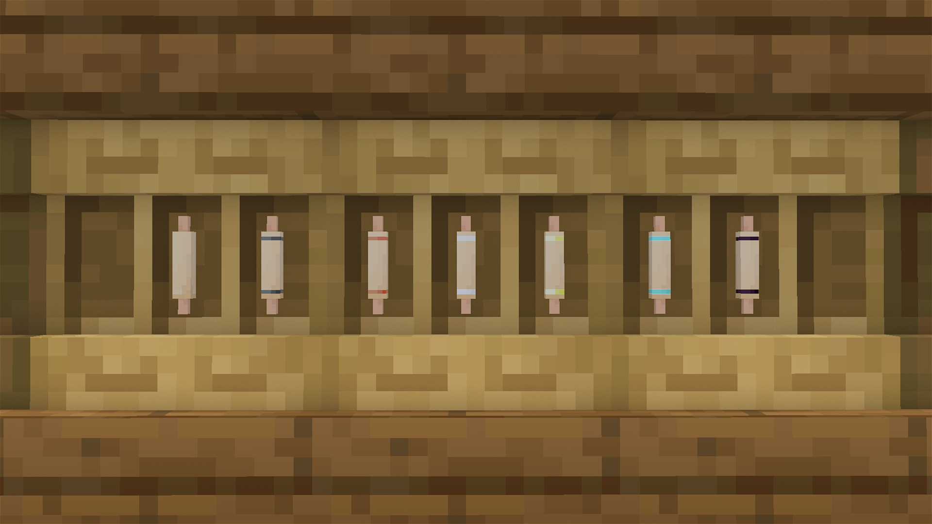 Rolling pins on the shelf