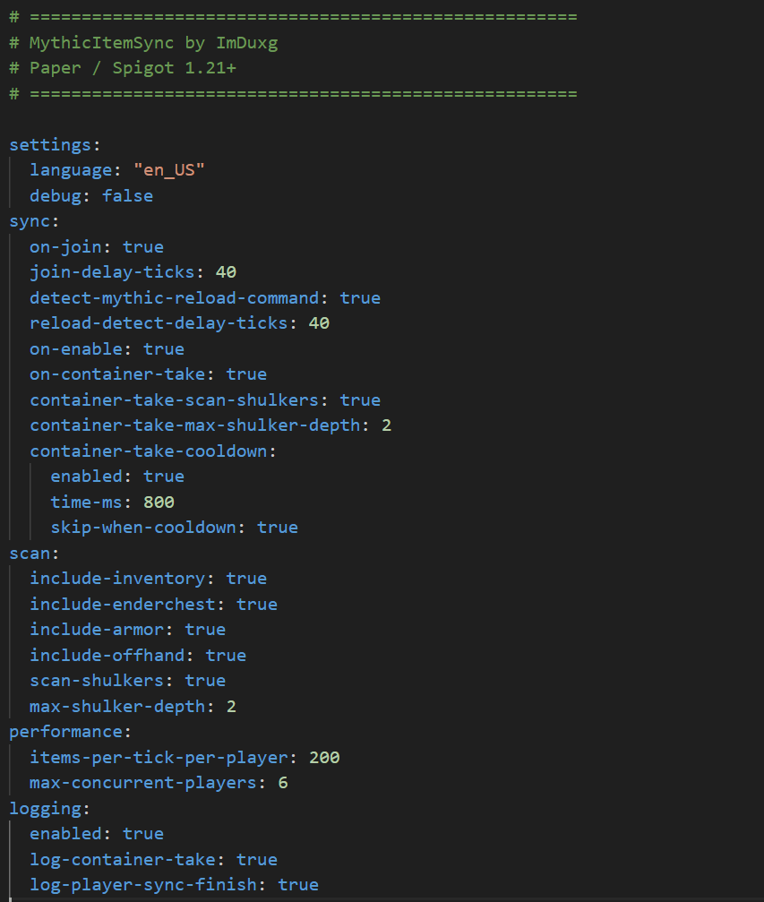 Config File