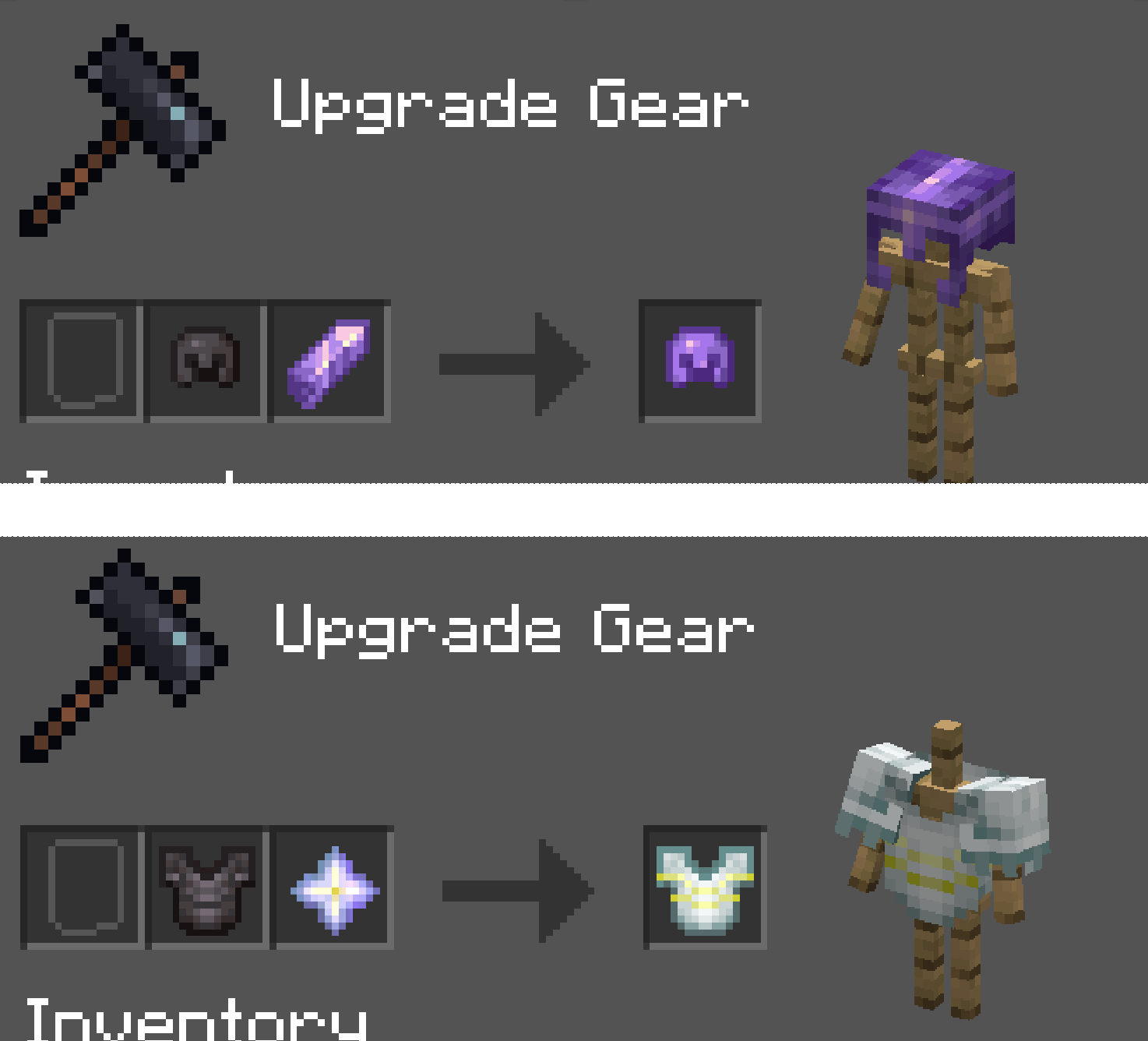 Create Amethyst and Nether Star Armor in Smithing Tables!