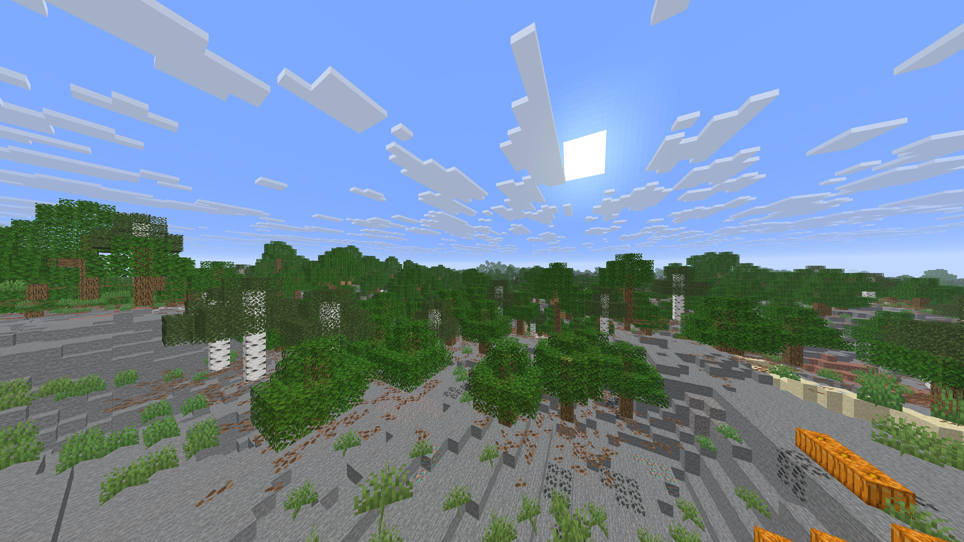 After: listed blocks hidden