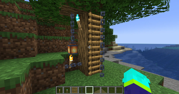 Here is an example of vanilla blocks being placed into a single block.