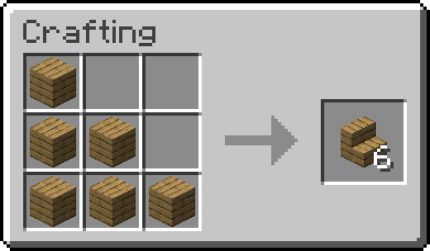 Craft 6 stairs instead of 4 - Minecraft Mod
