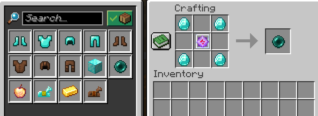 Ender Pearl being crafted