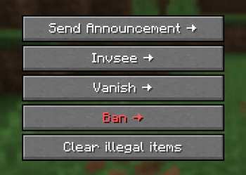 Moderation Menu