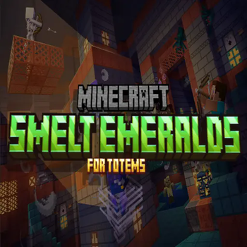Smelt emeralds for a totem
