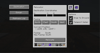 Relocator Menu