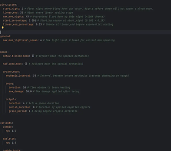 Config file