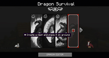 Dragon selection menu
