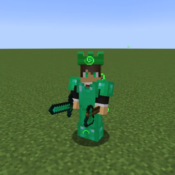 me with my emerald armour and crown