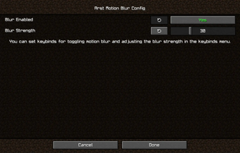 Mod Config Screen