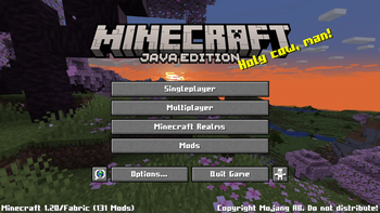 Main menu