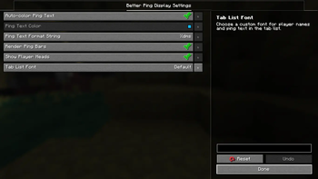 Config Menu