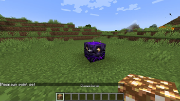 Respawn anchor in overworld