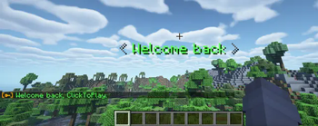 After logging in