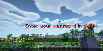 Login screen
