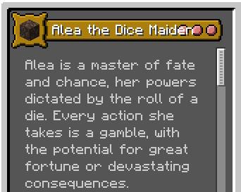 Alea the Dice Maiden Origin