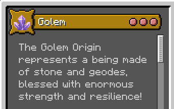 Golem Origin