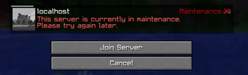 Default Maintenance Preview
