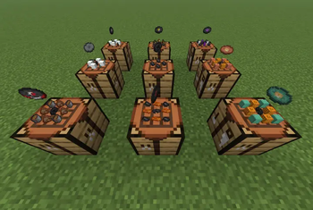 9 out of 21 crafting recipes