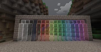 New textures for stained glass and panes