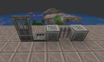Recoloured iron blocks