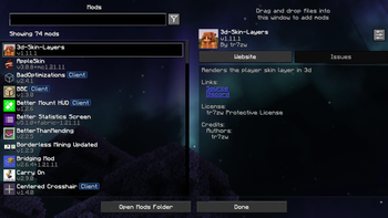 Mods Menu