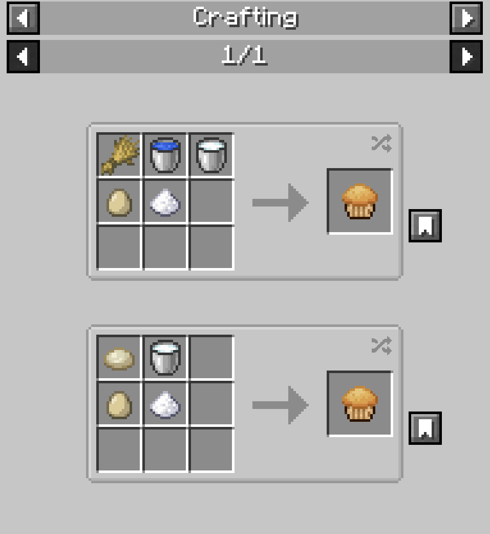 A receipe for one of the items (Cupcake Base)