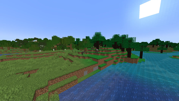 Transition between Oak forest and Ebony Forest