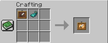 Glow item frame craft