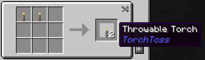 Throwable Torch Recipe