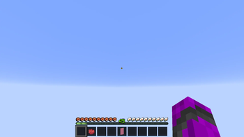 Item hotbar and HUD elements (does not include hardcore hearts)