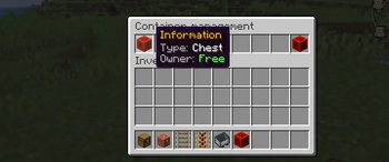 Container info — unlocked