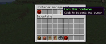 Locking a container