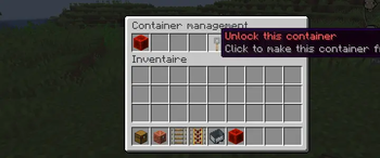 Unlocking a container