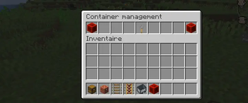Container management menu