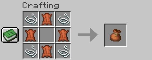 Crafting Recipe (Single-Use Mob Pouch)