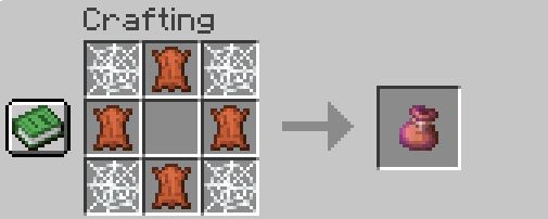 Crafting Recipe (Reusable Mob Pouch)