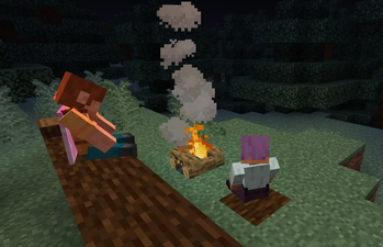 Sitting by the fire
